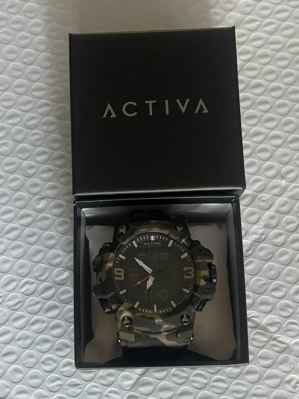 Activa X Invicta Analog Digital Men's Watch - 53mm, Camouflage, Tan (ACW8049MC